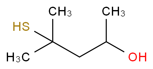 4-methyl-4-sulfanylpentan-2-ol_分子结构_CAS_31539-84-1