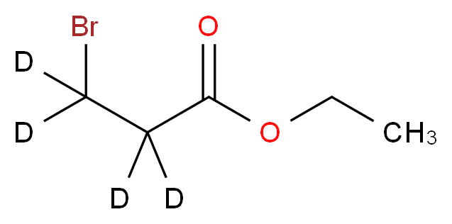 ethyl 3-bromo(<sup>2</sup>H<sub>4</sub>)propanoate_分子结构_CAS_14341-55-0