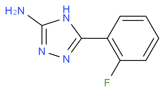 5-(2-fluorophenyl)-4H-1,2,4-triazol-3-amine_分子结构_CAS_313662-92-9