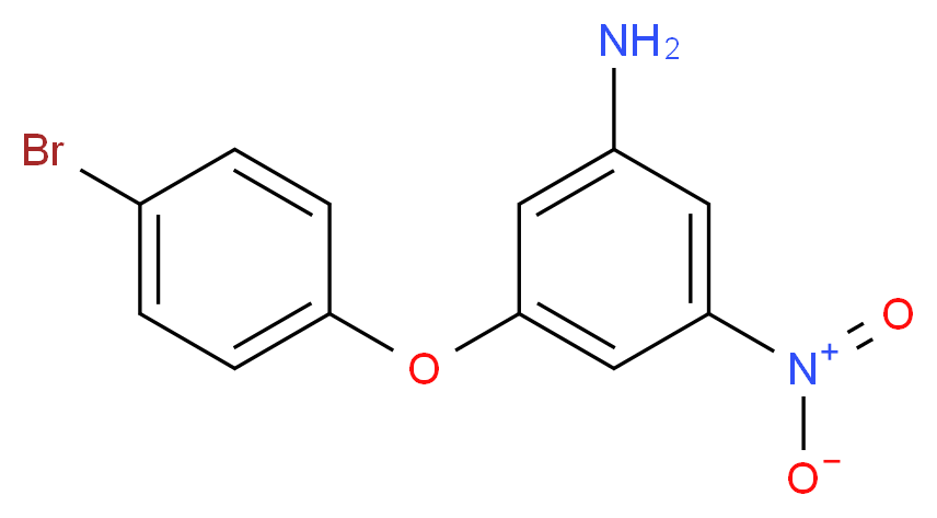 3-(4-Bromophenoxy)-5-nitroaniline_分子结构_CAS_)