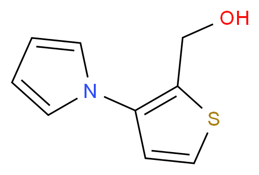 [3-(1H-pyrrol-1-yl)thiophen-2-yl]methanol_分子结构_CAS_107073-27-8