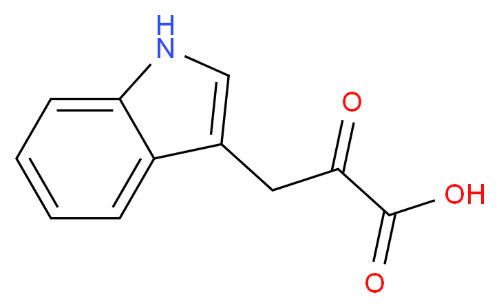 吲哚-3-丙酮酸_分子结构_CAS_392-12-1)