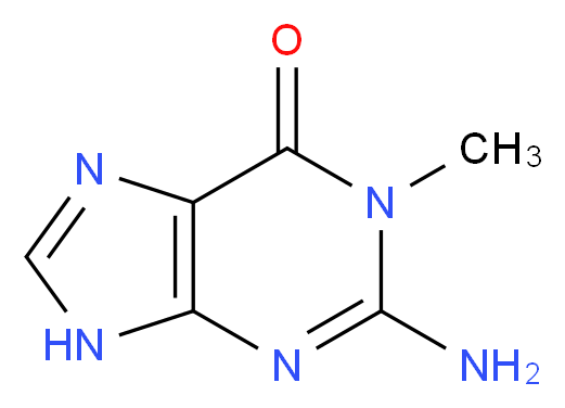 2-amino-1-methyl-6,9-dihydro-1H-purin-6-one_分子结构_CAS_938-85-2