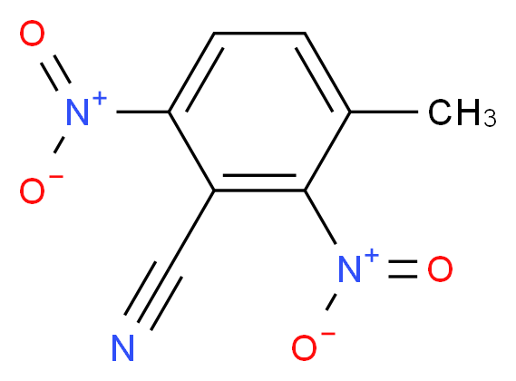 3-methyl-2,6-dinitrobenzonitrile_分子结构_CAS_948-30-1