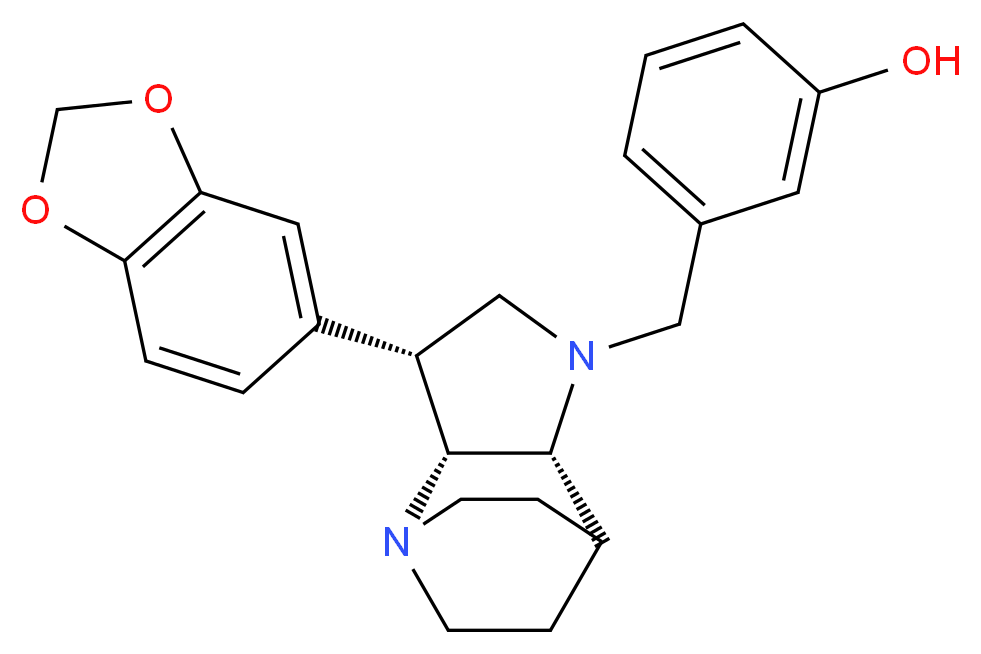 3-{[(3R*,3aR*,7aR*)-3-(1,3-benzodioxol-5-yl)hexahydro-4,7-ethanopyrrolo[3,2-b]pyridin-1(2H)-yl]methyl}phenol_分子结构_CAS_)