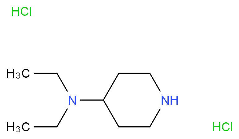 N,N-diethylpiperidin-4-amine dihydrochloride_分子结构_CAS_50534-25-3