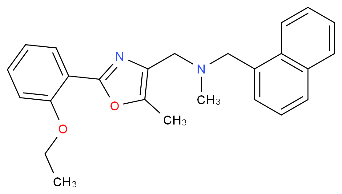 1-[2-(2-ethoxyphenyl)-5-methyl-1,3-oxazol-4-yl]-N-methyl-N-(1-naphthylmethyl)methanamine_分子结构_CAS_)