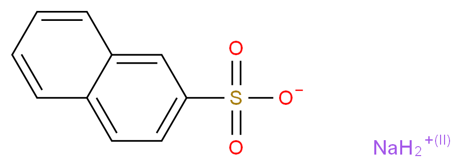 sodium naphthalene-2-sulfonate_分子结构_CAS_532-02-5