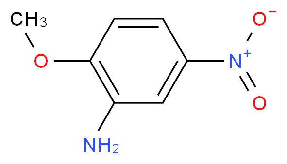 2-甲氧基-5-硝基苯胺_分子结构_CAS_99-59-2)