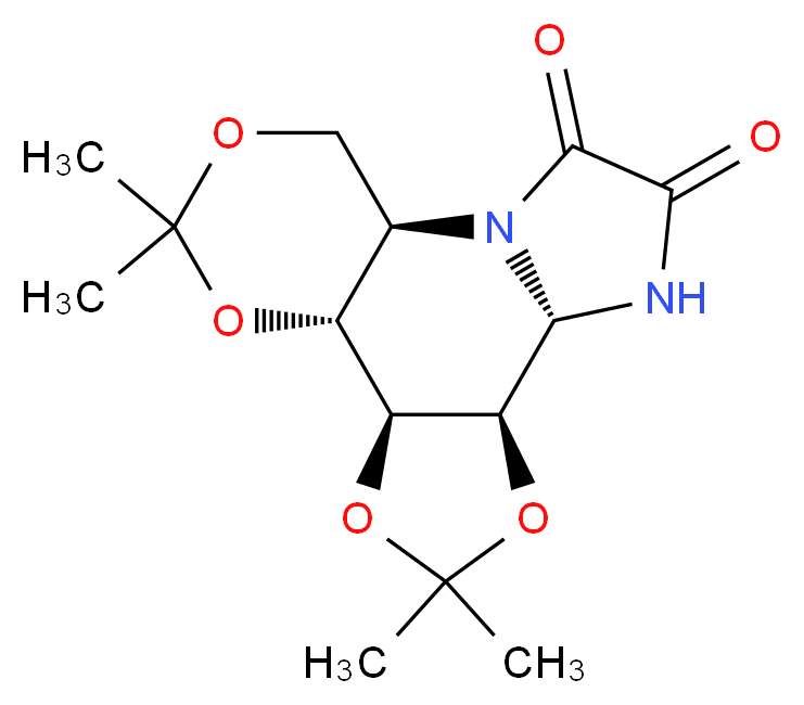 (1R,6S,7R,11S,12R)-9,9,14,14-tetramethyl-8,10,13,15-tetraoxa-2,5-diazatetracyclo[10.4.0.0<sup>2</sup>,<sup>6</sup>.0<sup>7</sup>,<sup>1</sup><sup>1</sup>]hexadecane-3,4-dione_分子结构_CAS_134234-43-8