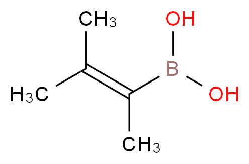 (3-methylbut-2-en-2-yl)boronic acid_分子结构_CAS_870777-16-5