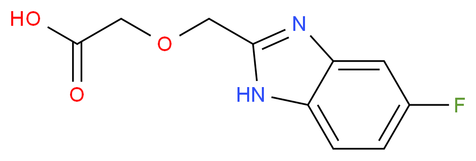 2-[(5-fluoro-1H-1,3-benzodiazol-2-yl)methoxy]acetic acid_分子结构_CAS_915920-11-5
