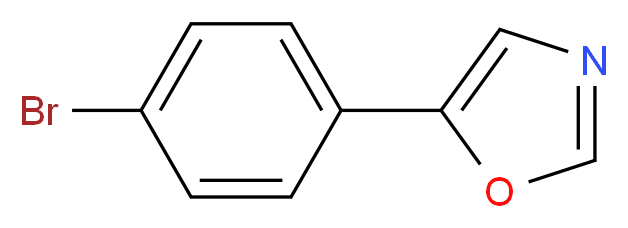 5-(4-bromophenyl)-1,3-oxazole_分子结构_CAS_72571-06-3