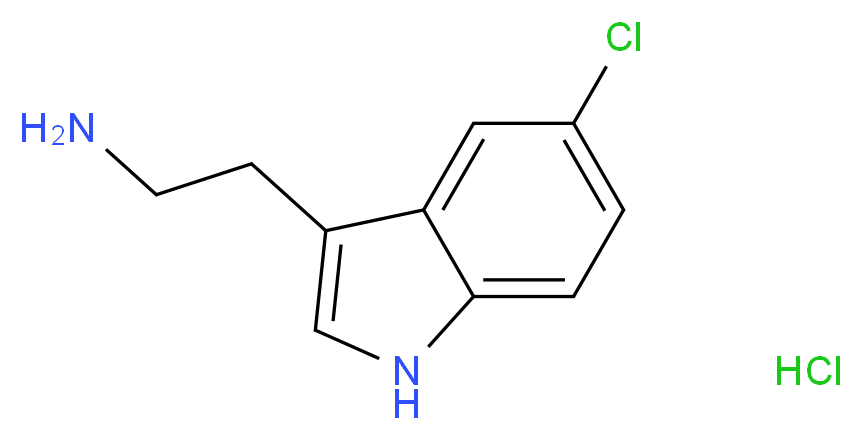 2-(5-Chloro-1H-indol-3-yl)ethanamine hydrochloride_分子结构_CAS_3764-94-1)