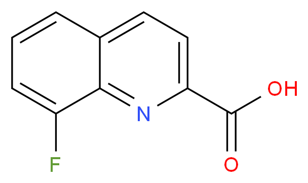 8-fluoroquinoline-2-carboxylic acid_分子结构_CAS_914208-13-2