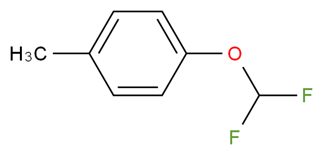 1-(difluoromethoxy)-4-methylbenzene_分子结构_CAS_1583-83-1