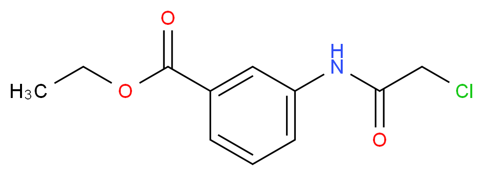 3-(2-Chloro-acetylamino)-benzoic acid ethyl ester_分子结构_CAS_)