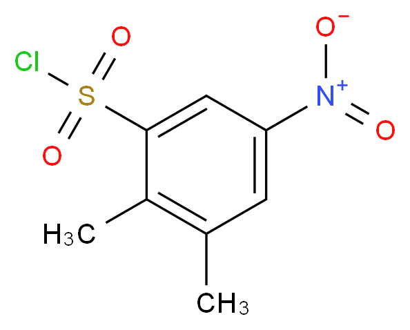 2,3-dimethyl-5-nitrobenzene-1-sulfonyl chloride_分子结构_CAS_68631-04-9