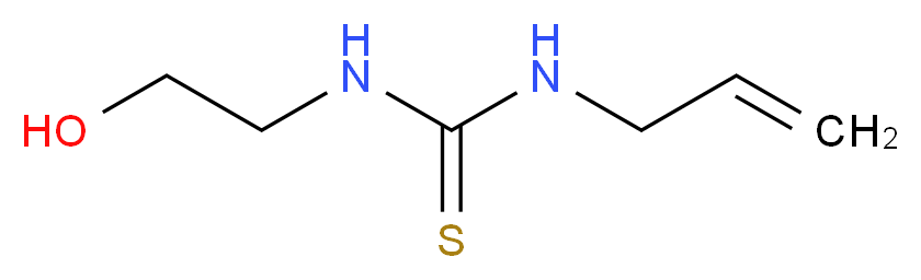 1-Allyl-3-(2-hydroxyethyl)-2-thiourea_分子结构_CAS_105-81-7)