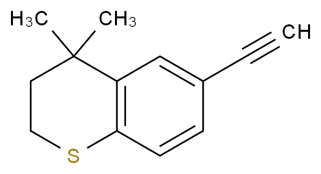 6-ethynyl-4,4-dimethyl-3,4-dihydro-2H-1-benzothiopyran_分子结构_CAS_118292-06-1