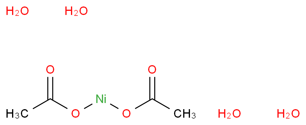 乙酸镍(II) 四水合物_分子结构_CAS_6018-89-9)