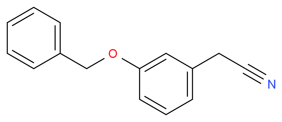 3-苯甲氧基苯乙腈_分子结构_CAS_20967-96-8)