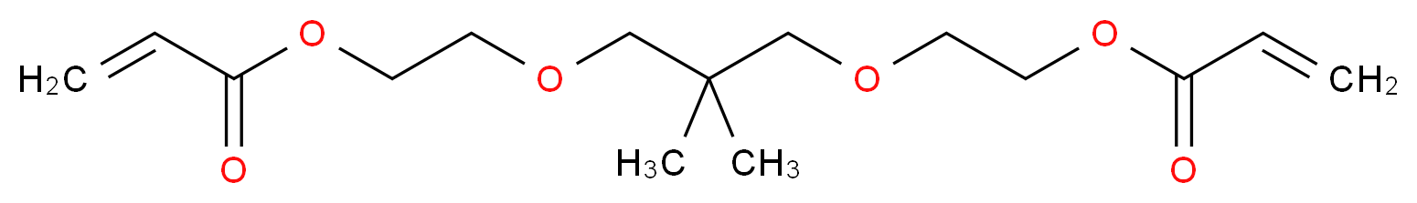 2-{2,2-dimethyl-3-[2-(prop-2-enoyloxy)ethoxy]propoxy}ethyl prop-2-enoate_分子结构_CAS_62180-73-8