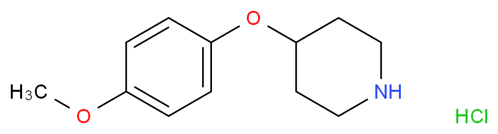 4-(4-Methoxyphenoxy)piperidine hydrochloride_分子结构_CAS_)