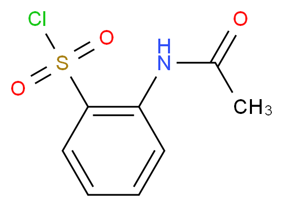 2-acetamidobenzene-1-sulfonyl chloride_分子结构_CAS_71905-93-6