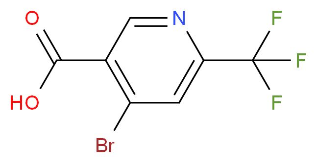 4-bromo-6-(trifluoromethyl)pyridine-3-carboxylic acid_分子结构_CAS_1060810-71-0