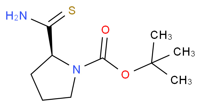 tert-butyl (2S)-2-carbamothioylpyrrolidine-1-carboxylate_分子结构_CAS_101410-18-8