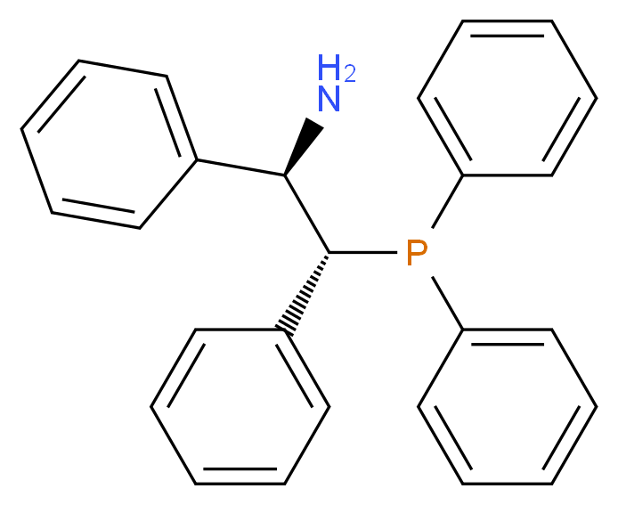 [(1R,2R)-2-amino-1,2-diphenylethyl]diphenylphosphane_分子结构_CAS_1091606-68-6