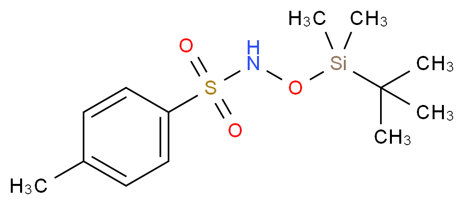 N-[(tert-butyldimethylsilyl)oxy]-4-methylbenzene-1-sulfonamide_分子结构_CAS_1028432-04-3