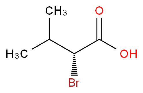 (2R)-2-bromo-3-methylbutanoic acid_分子结构_CAS_76792-22-8