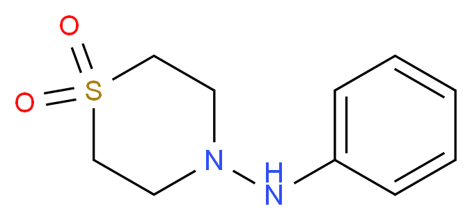 N-Phenylthiomorpholin-4-amine 1,1-dioxide_分子结构_CAS_)