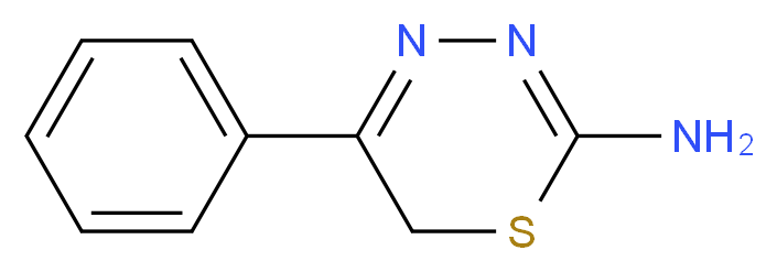 5-phenyl-6H-1,3,4-thiadiazin-2-amine_分子结构_CAS_58954-39-5