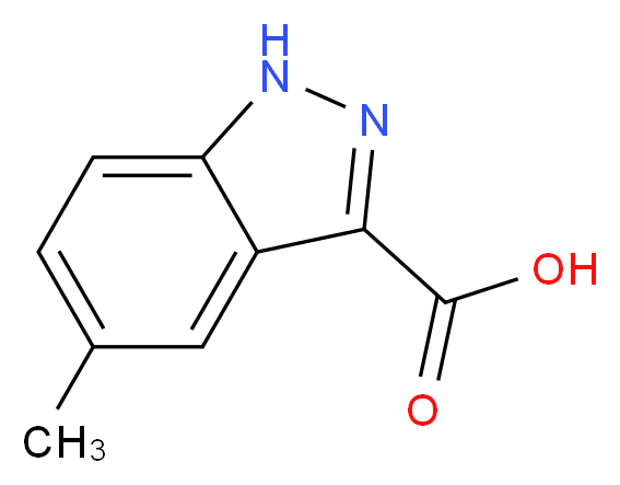 5-Methyl-1H-indazole-3-carboxylic acid_分子结构_CAS_1201-24-7)