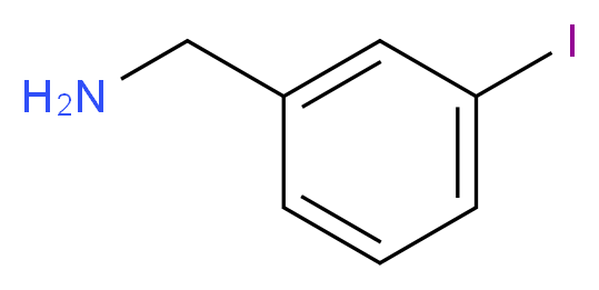 (3-iodophenyl)methanamine_分子结构_CAS_696-40-2