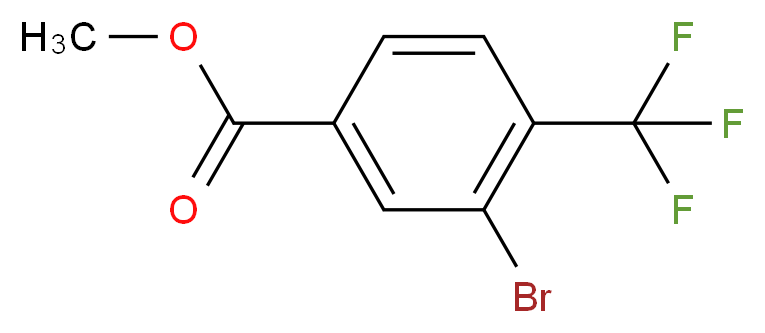 methyl 3-bromo-4-(trifluoromethyl)benzoate_分子结构_CAS_455941-82-9
