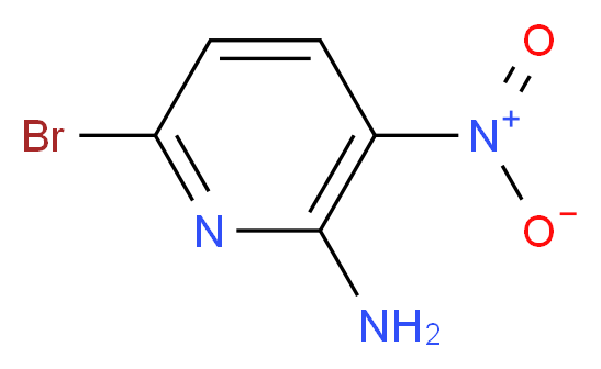 6-bromo-3-nitropyridin-2-amine_分子结构_CAS_84487-04-7