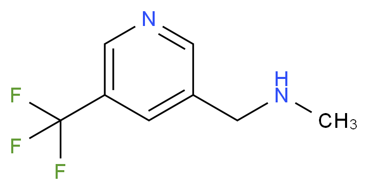 N-methyl-1-(5-(trifluoromethyl)pyridin-3-yl)methanamine_分子结构_CAS_1060801-96-8)