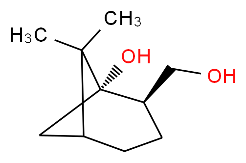(1R)-(-)-反式蒎烷-1,10-二醇_分子结构_CAS_53312-42-8)