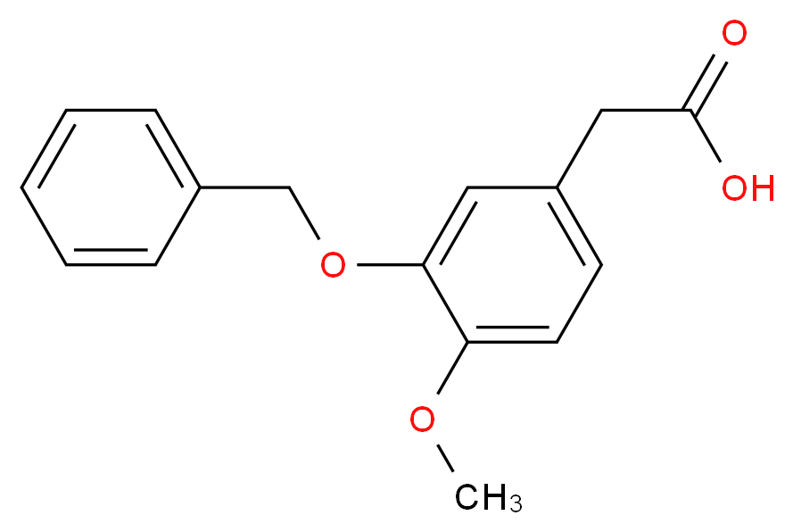 3-(Benzyloxy)-4-methoxyphenylacetic Acid_分子结构_CAS_5487-33-2)