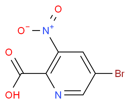 5-Bromo-3-nitro-pyridine-2-carboxylic acid_分子结构_CAS_954240-89-2)