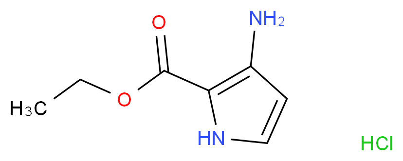 Ethyl 3-amino-1H-pyrrole-2-carboxylate hydrochloride 95%_分子结构_CAS_252932-49-3)