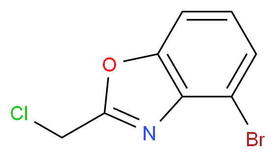 4-bromo-2-(chloromethyl)-1,3-benzoxazole_分子结构_CAS_944903-32-6