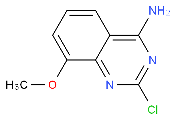2-chloro-8-methoxyquinazolin-4-amine_分子结构_CAS_61948-65-0