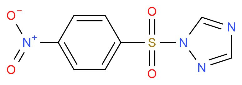 1-(4-nitrobenzenesulfonyl)-1H-1,2,4-triazole_分子结构_CAS_57777-84-1