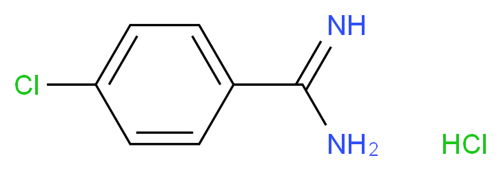 4-Chlorobenzene-1-carboximidamide hydrochloride_分子结构_CAS_)