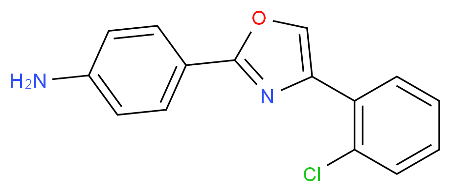 4-(4-(2-chlorophenyl)oxazol-2-yl)aniline_分子结构_CAS_)